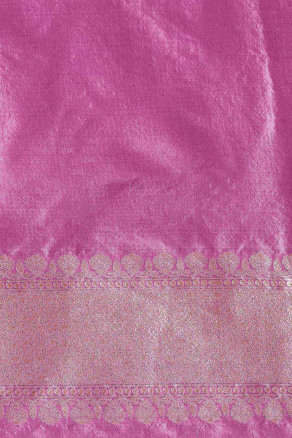 Violet Pure Silk Banarasi Saree image number null