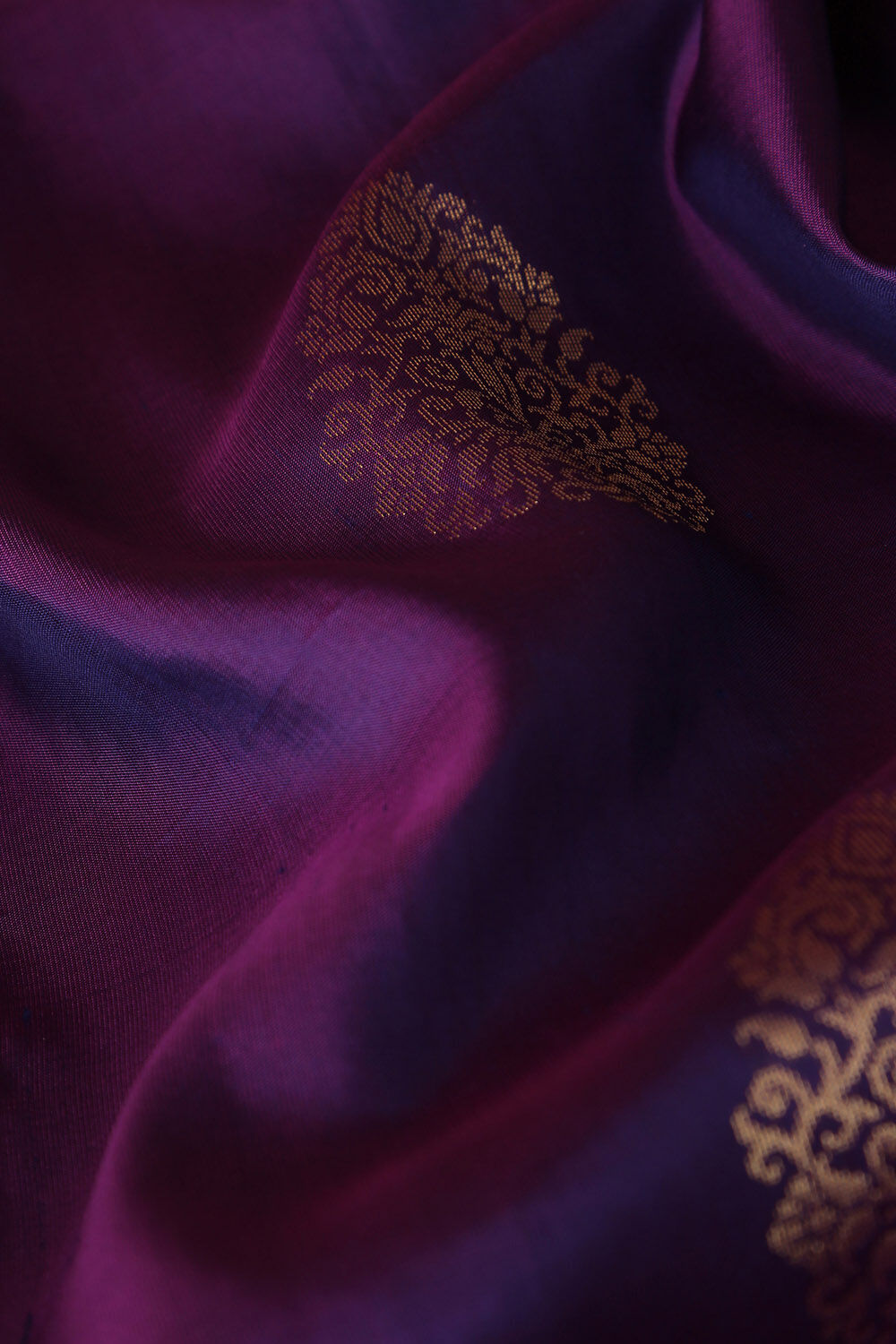 Purple Pure Silk South Saree image number null