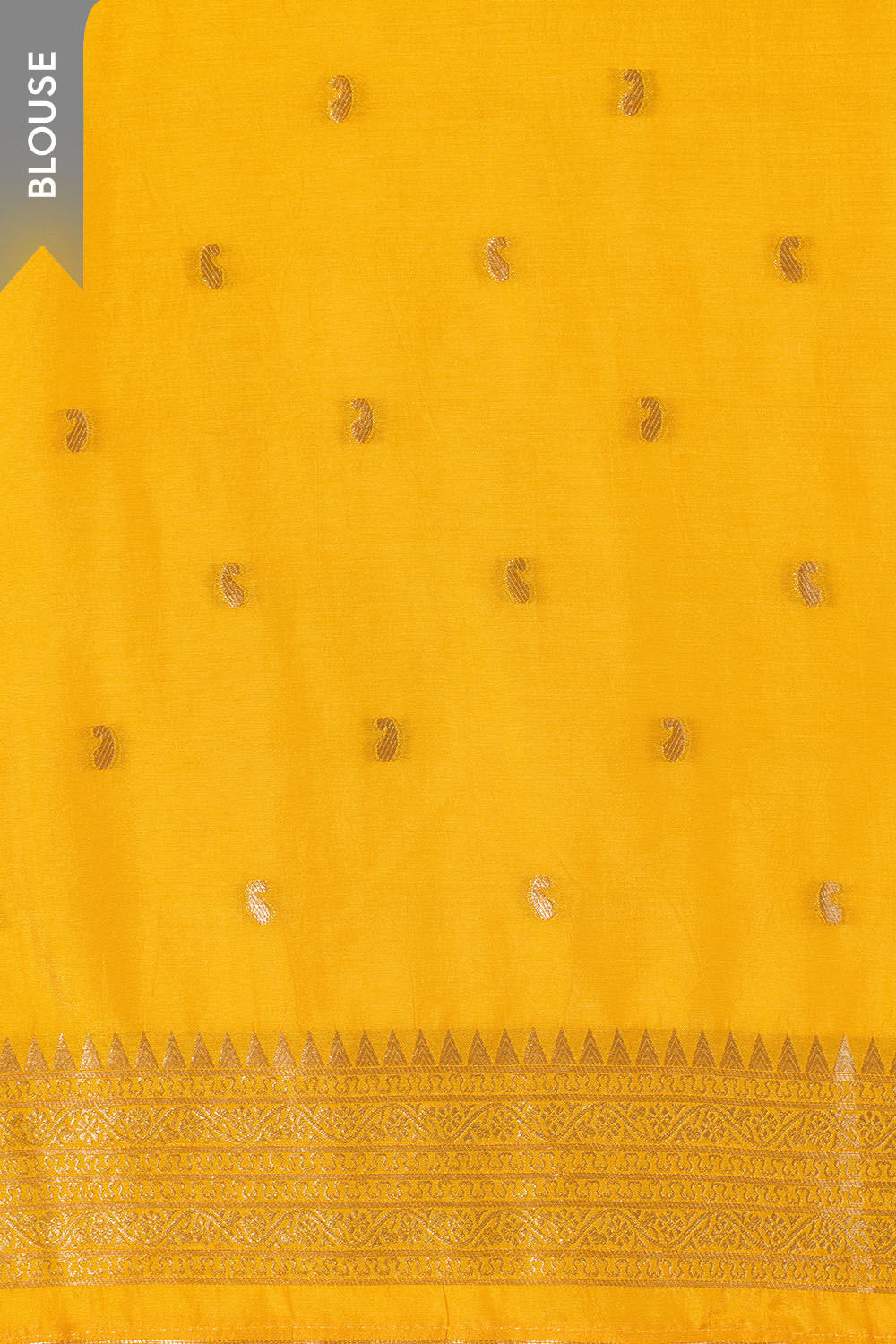 Yellow Woven Pure Viscose Saree image number null