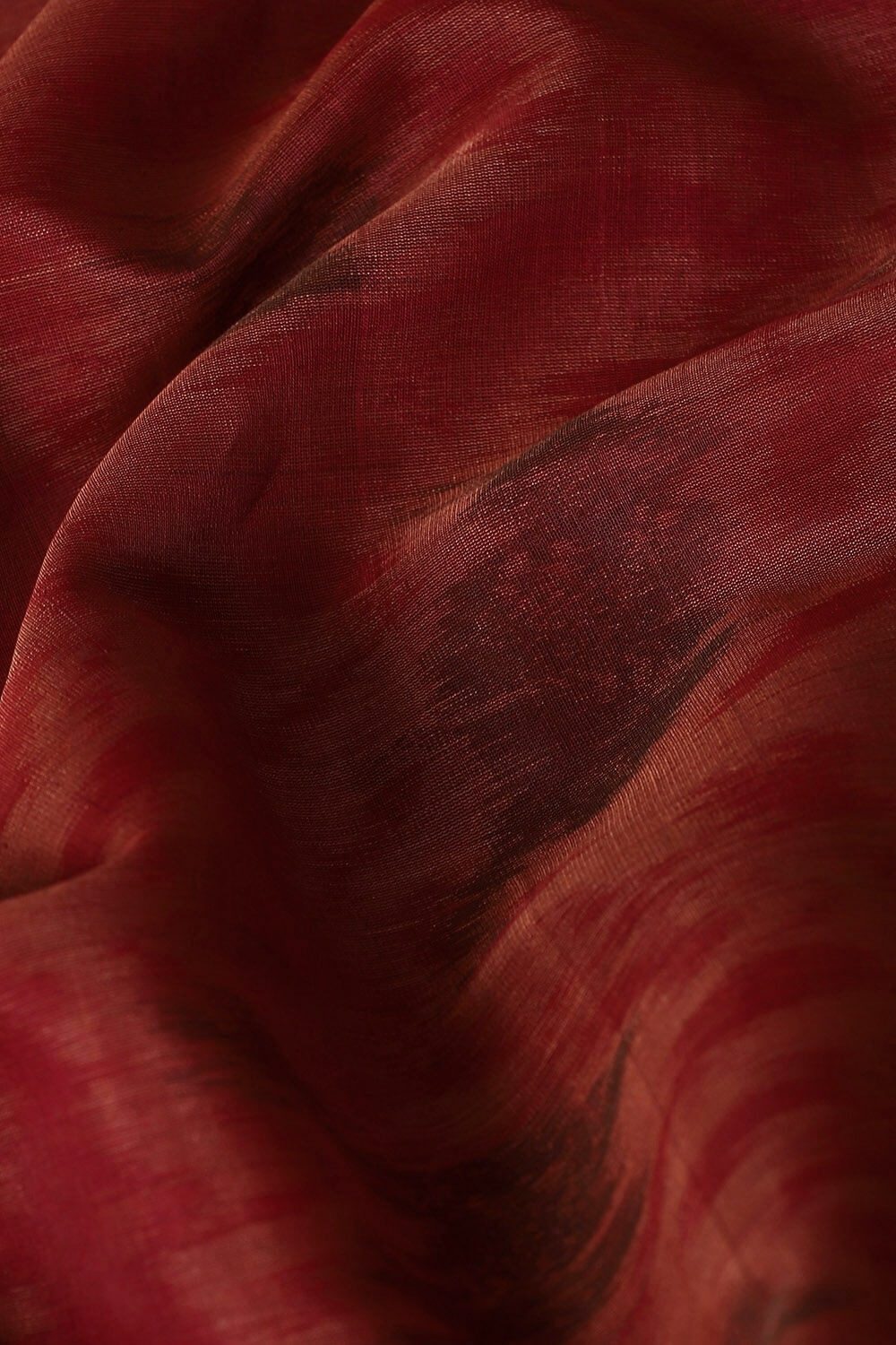 Orange Pure Silk Cotton Tie and Dye Saree image number null
