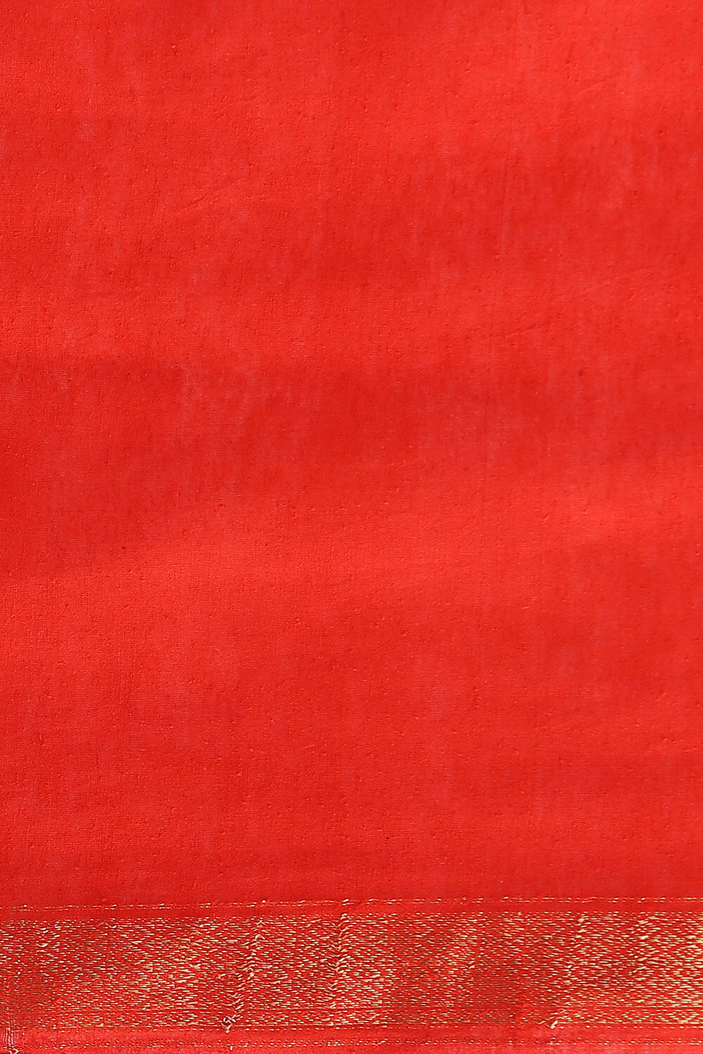 Dark Orange Pure Tussar Silk Bhagalpuri Saree image number null