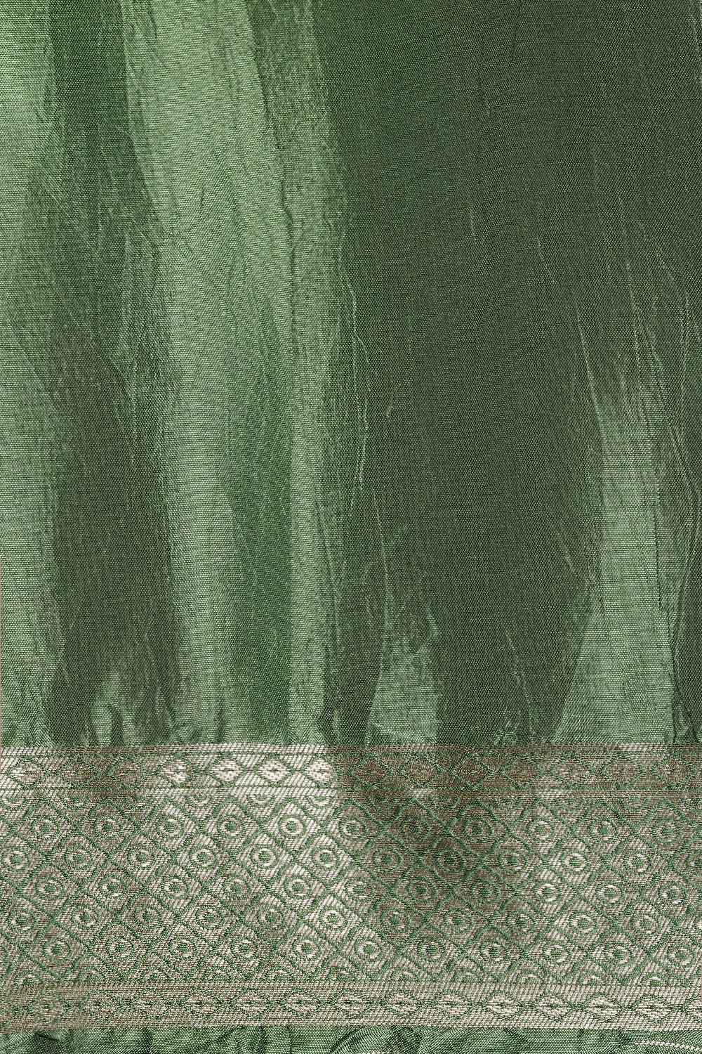 Green Luxe Woven Saree image number null