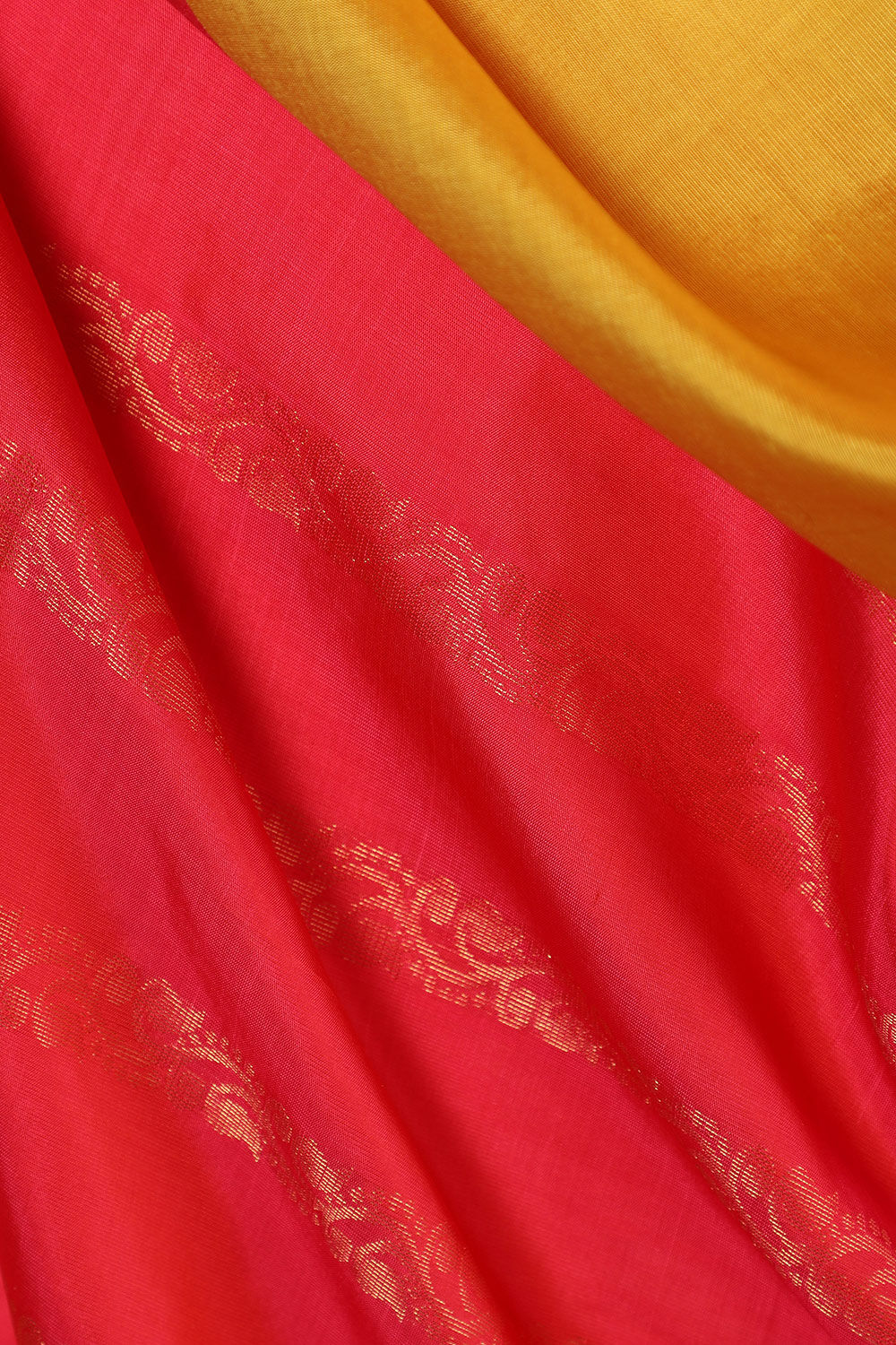 Yellow South Pure Silk Woven Saree image number null