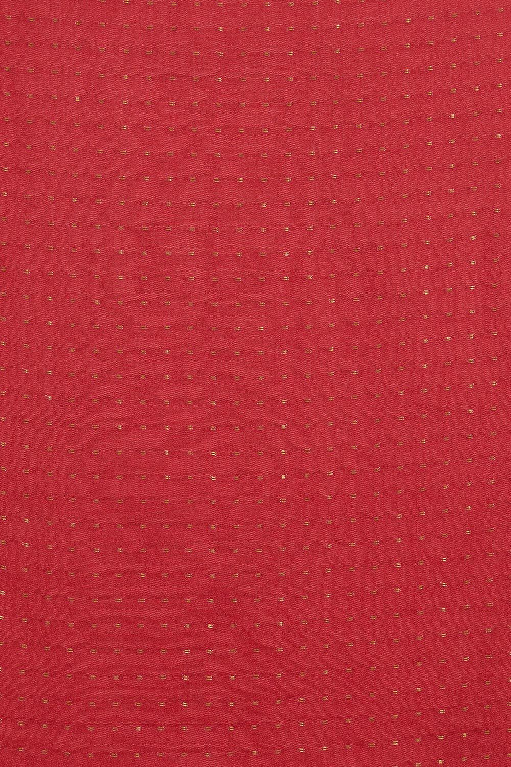 Light Red Pure Chiffon Embroidered Saree image number null