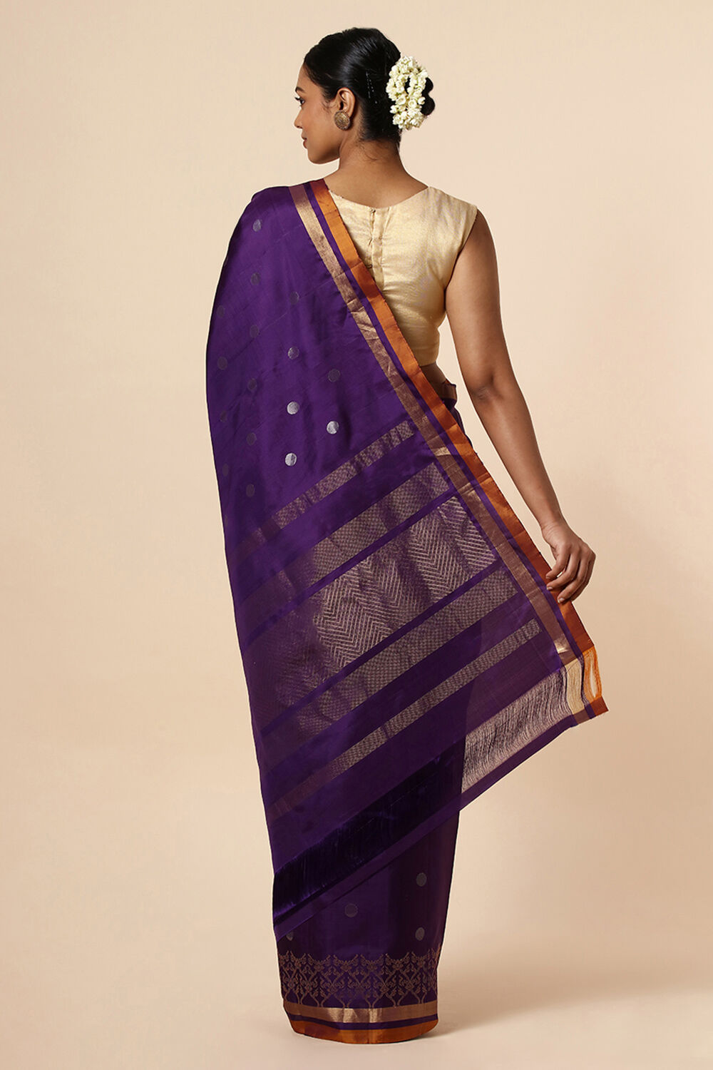 Light Blue Pure Soft Silk Saree image number null