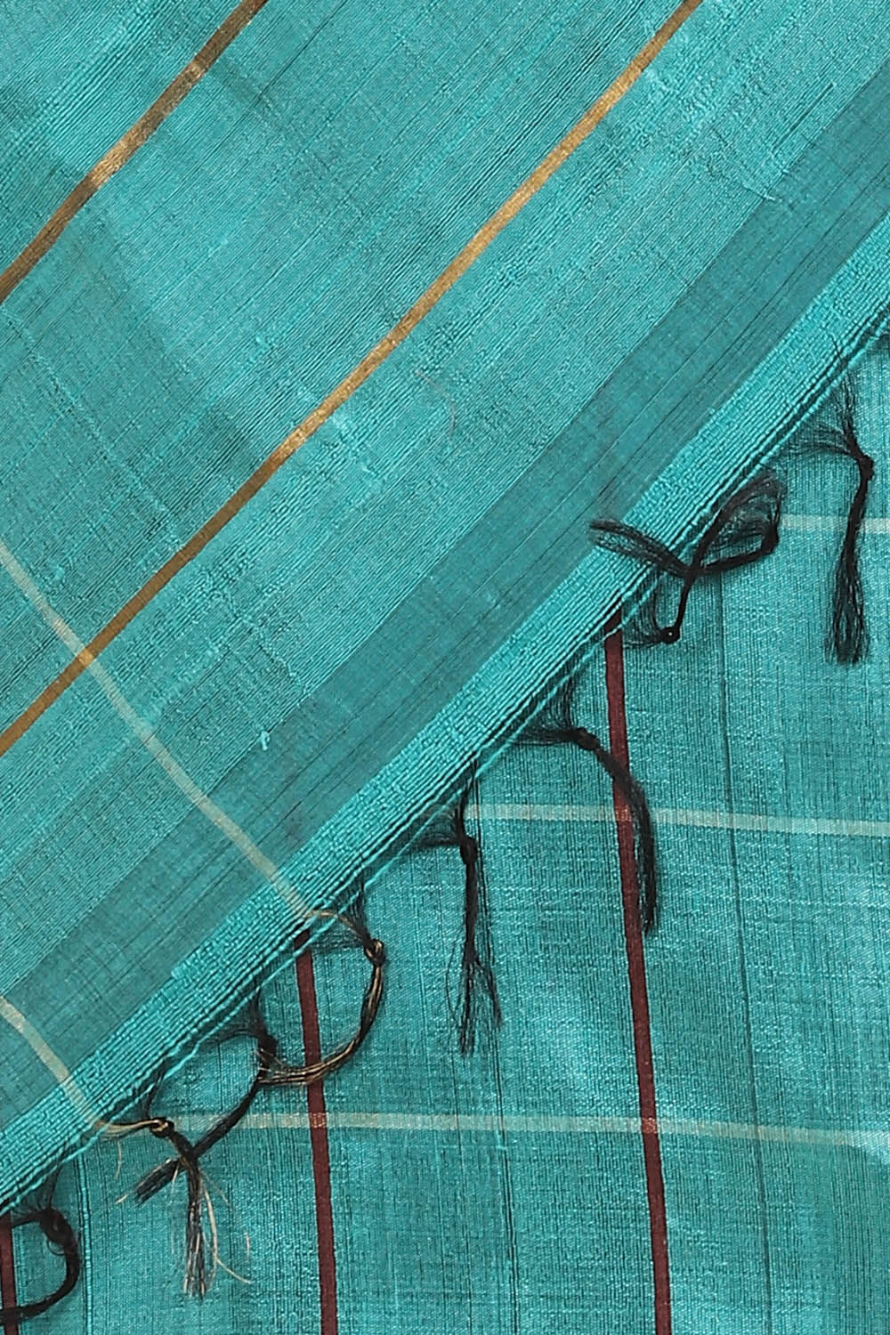 Blue Pure Tussar Silk Bhagalpuri Saree image number null