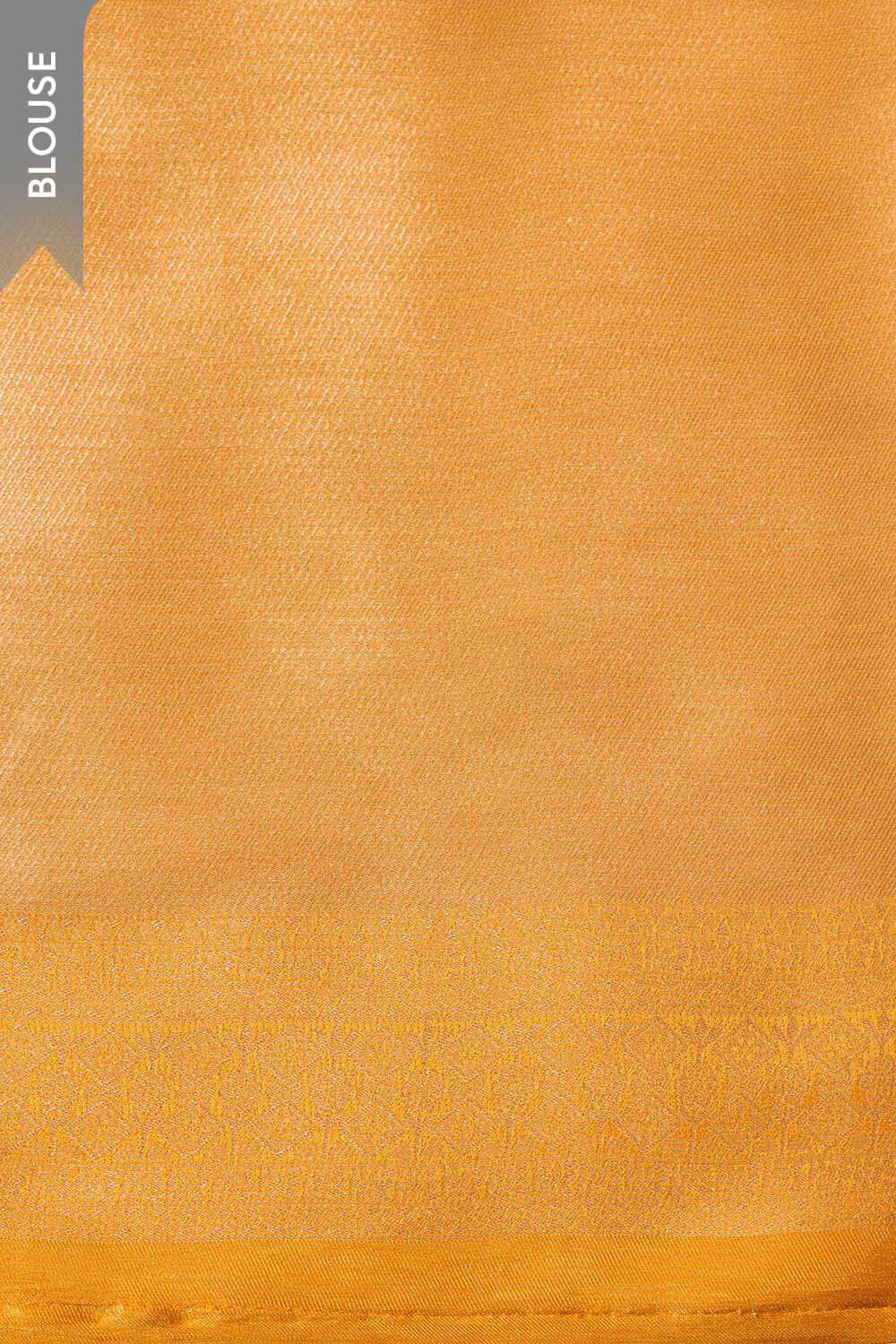 Yellow Woven Pure Viscose Saree image number null