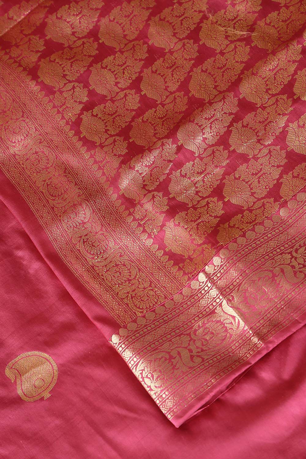 Pink Pure Silk Banarasi Saree image number null