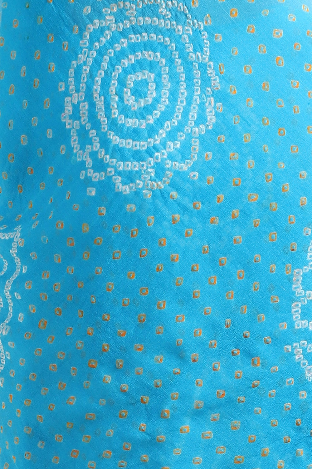 Blue Pure Georgette Bandhani Saree image number null