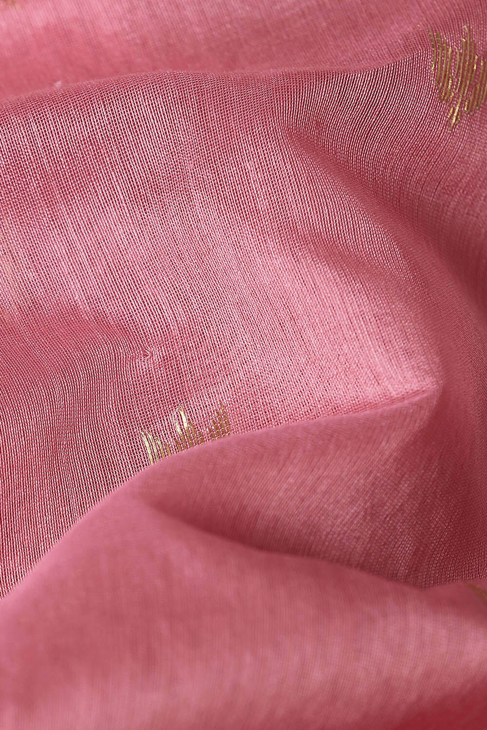 Pink Pure Silk Cotton Chanderi Saree image number null