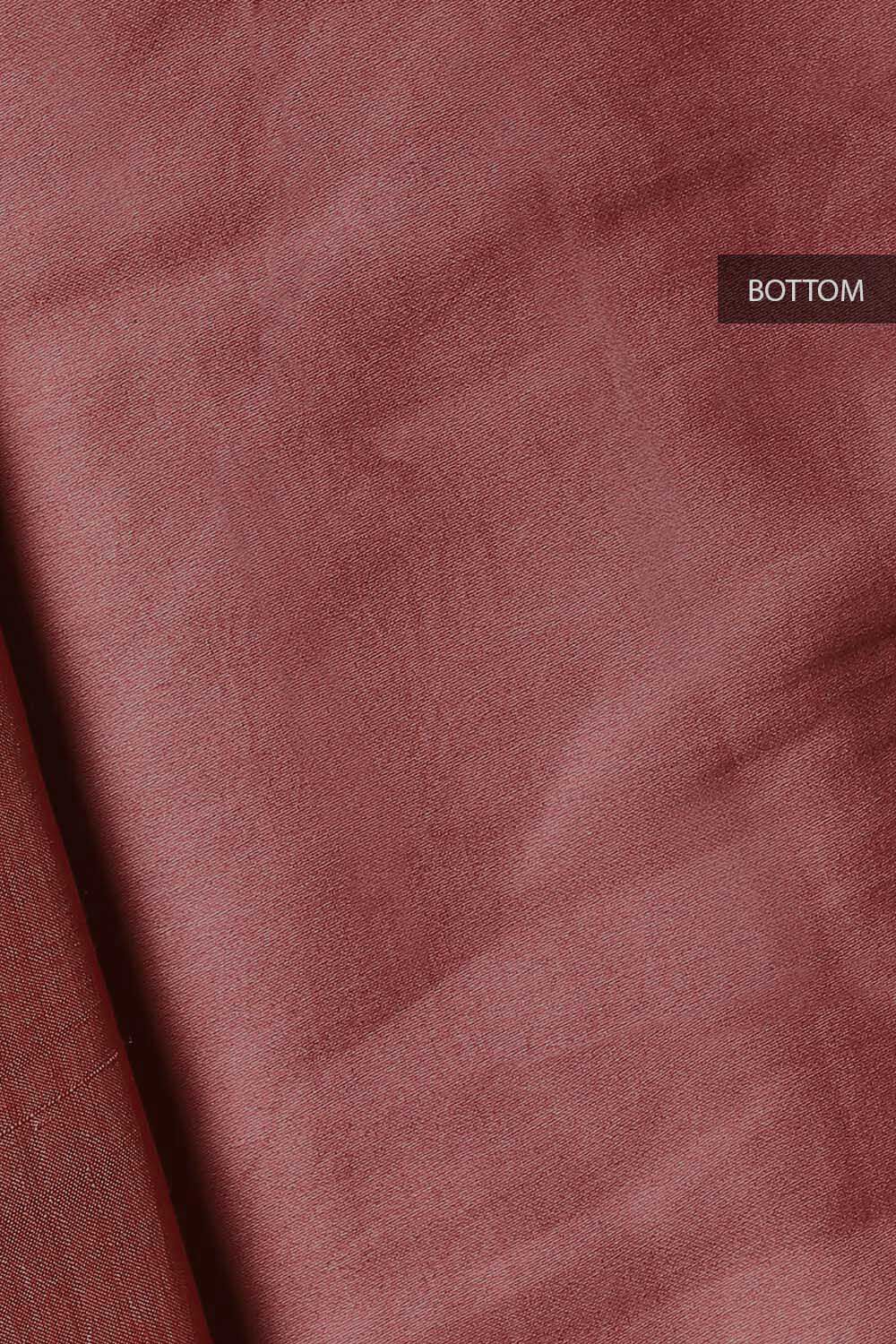 Red Silk Embroidered Unstitched Suit Set image number null