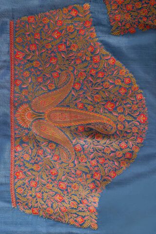 Blue Woven Design Pure Viscose Saree thumbnail image number null