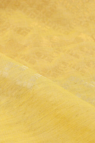 Yellow Chattisgarh Pure Tussar Silk Woven Saree thumbnail image number null