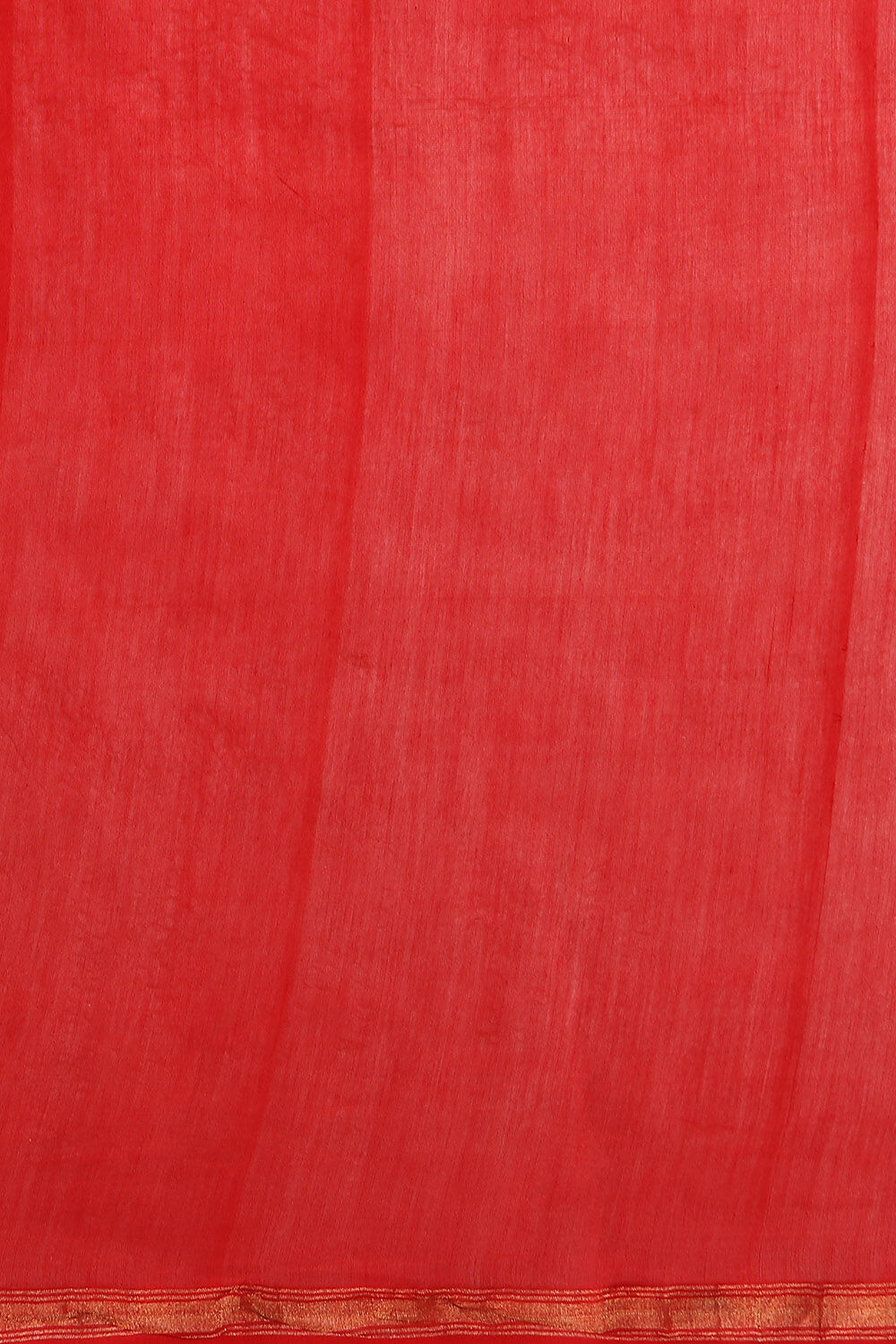Red Pure Silk Cotton Chanderi Saree image number null