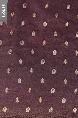Purple Printed Viscose Tissue Saree thumbnail image number null