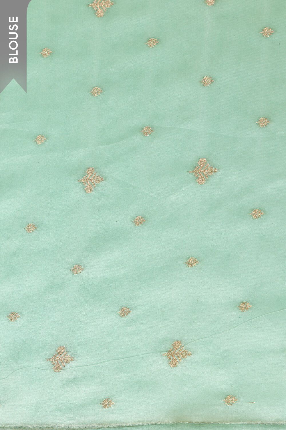 Light Blue Pure Silk Organza Embroidered Saree image number null