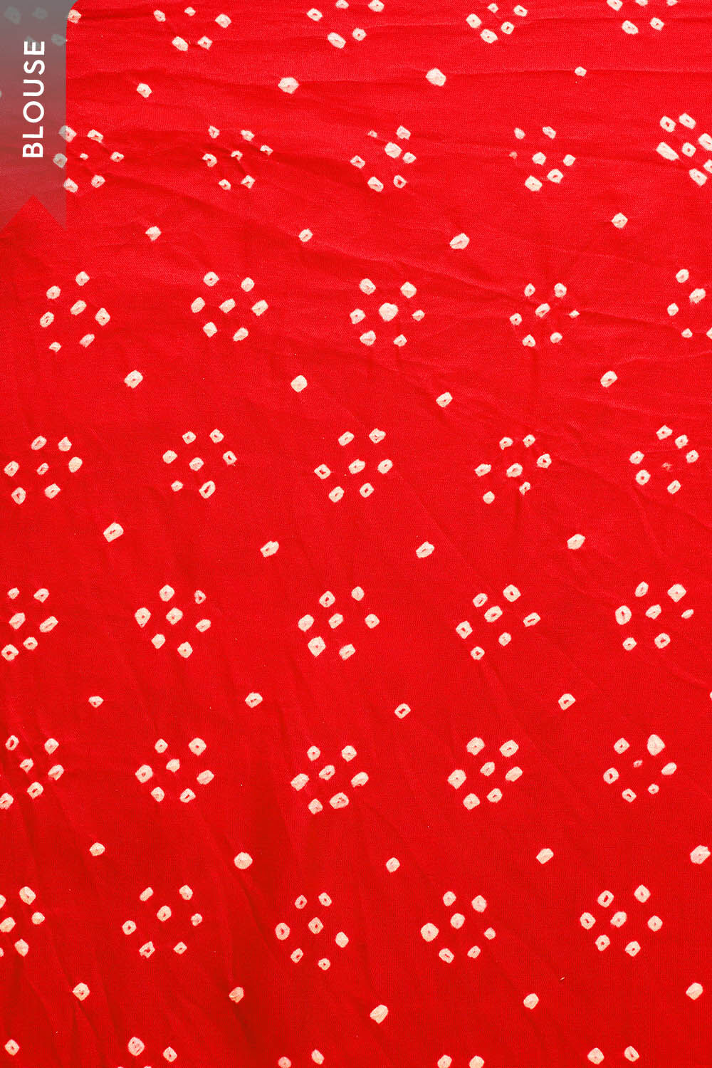 Red Gujarat Pure Silk Tie & Dye Bandhani Saree image number null