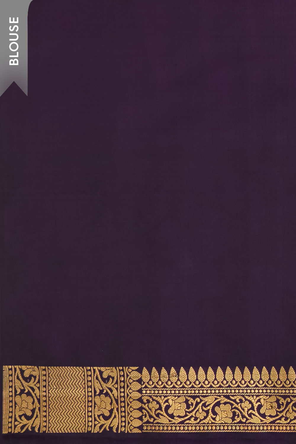 Dark Violet Banaras Pure Silk Tanchoi Saree image number null
