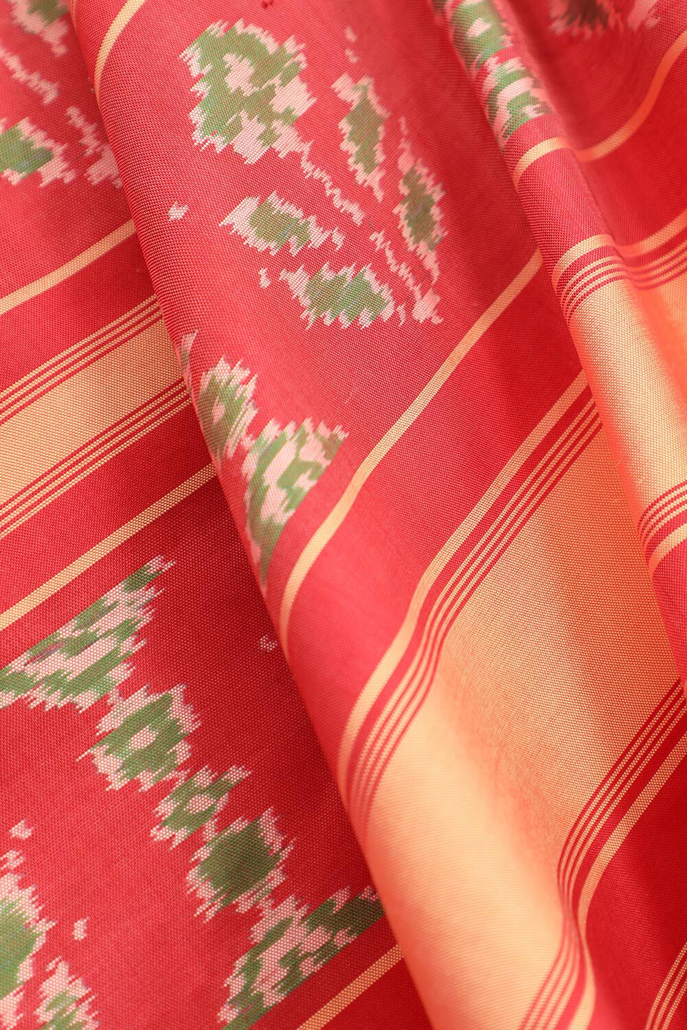 Pink Pure Silk Ikat Patola Saree image number null