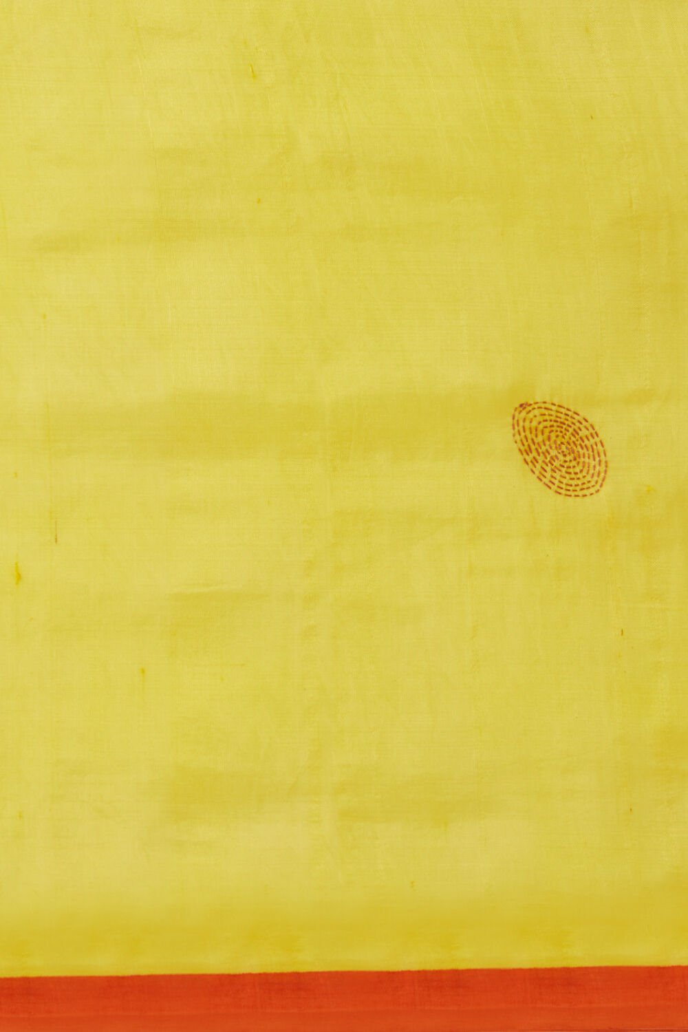 Yellow Pure Silk Hand Paint Saree image number null