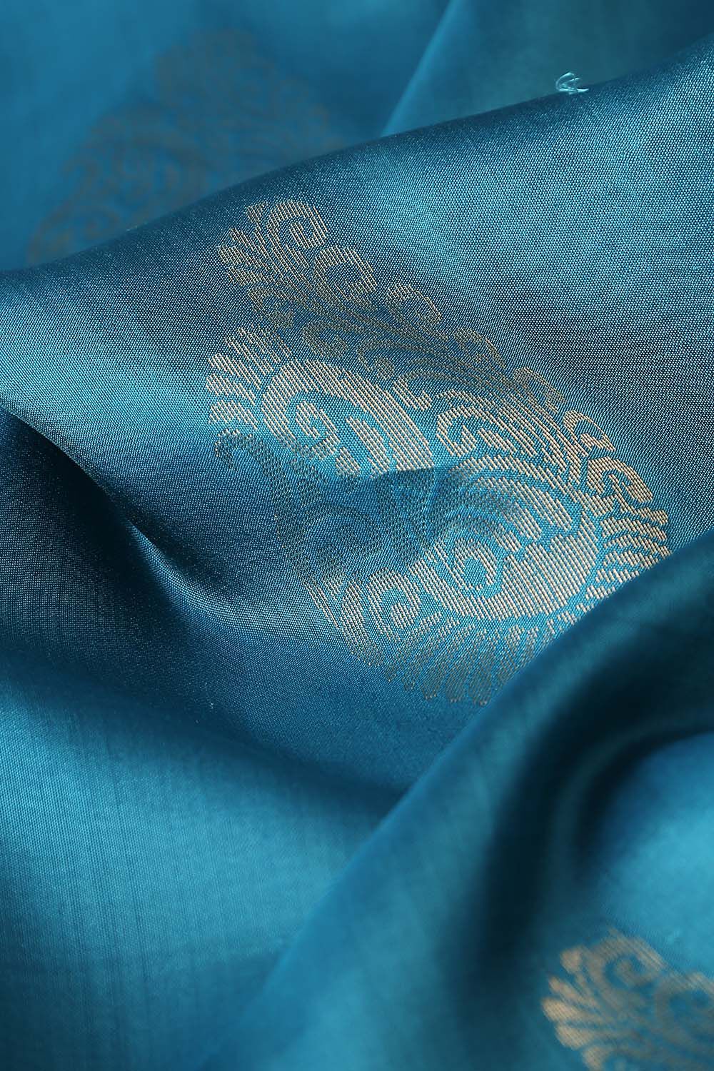 Light Blue Pure Silk South Saree image number null