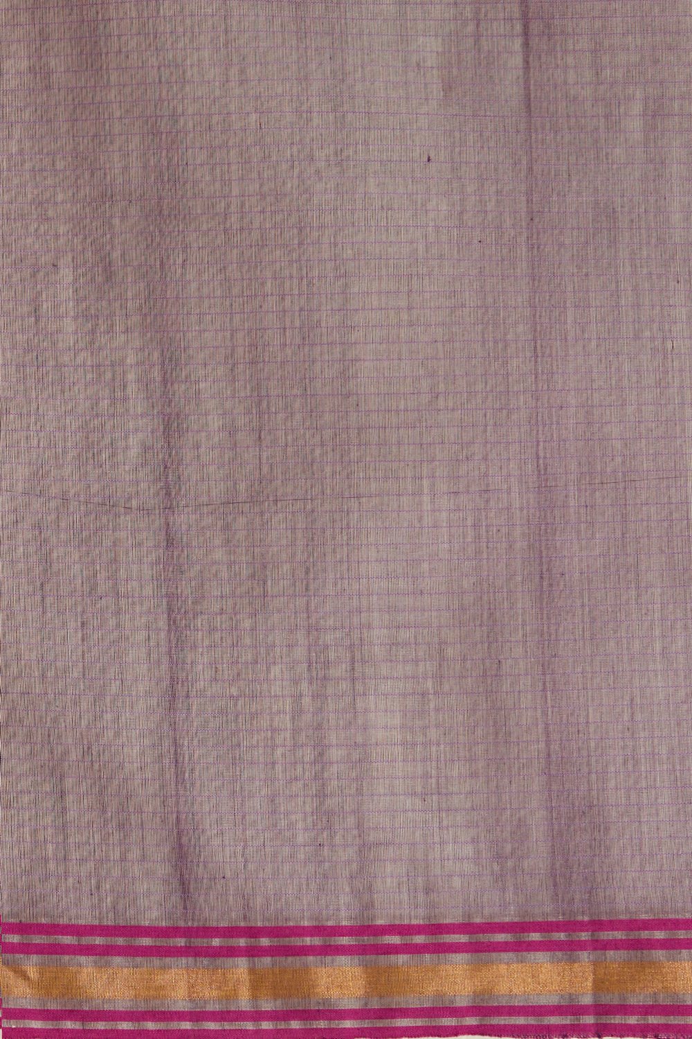Purple Pure Silk Cotton Chanderi Saree image number null