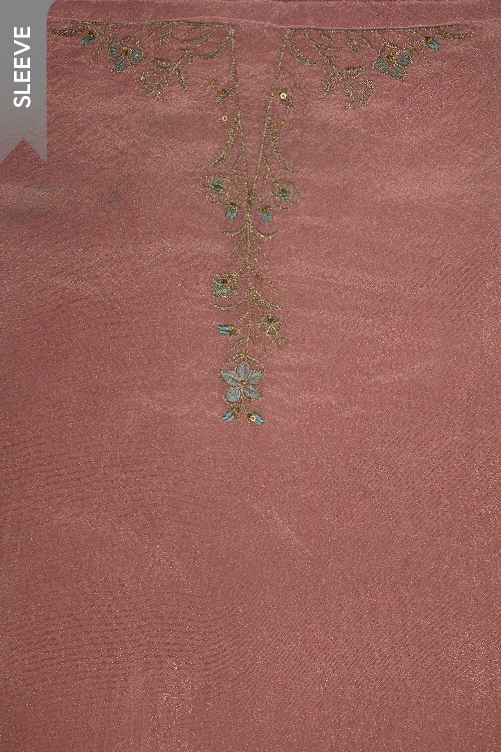 Violet Viscose Tissue Embroidered Unstitched Suit Set image number null