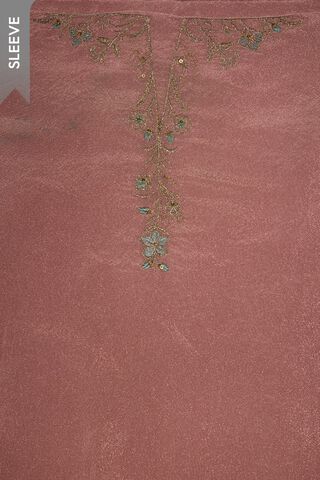 Violet Viscose Tissue Embroidered Unstitched Suit Set thumbnail image number null