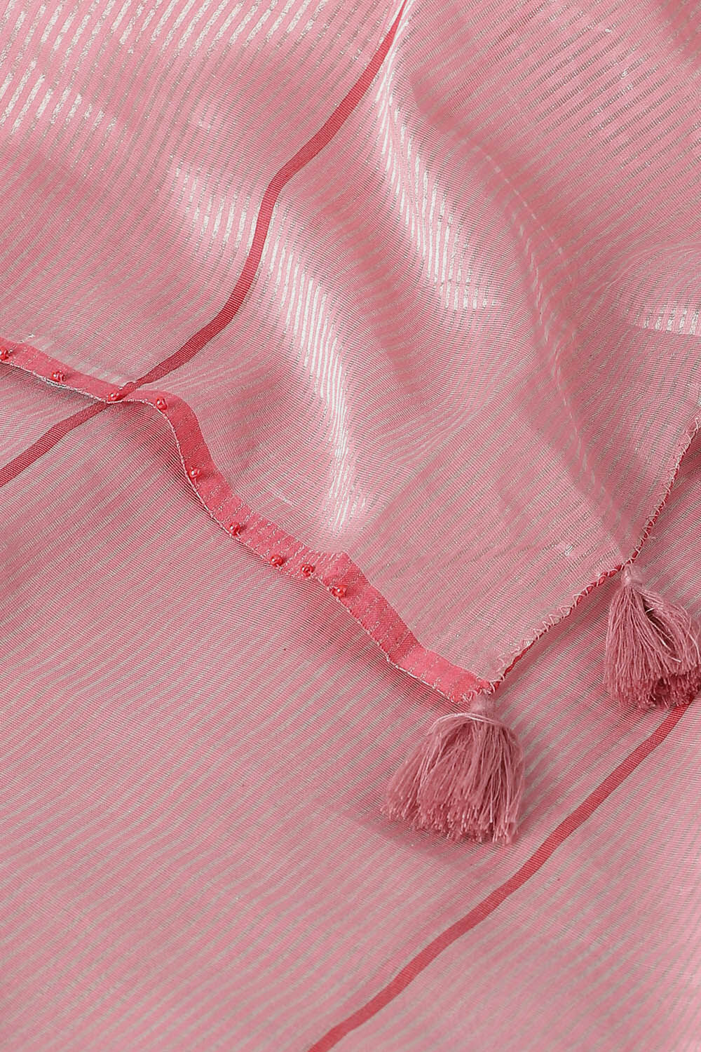 Light Pink Pure Silk Cotton Embroidered Saree image number null