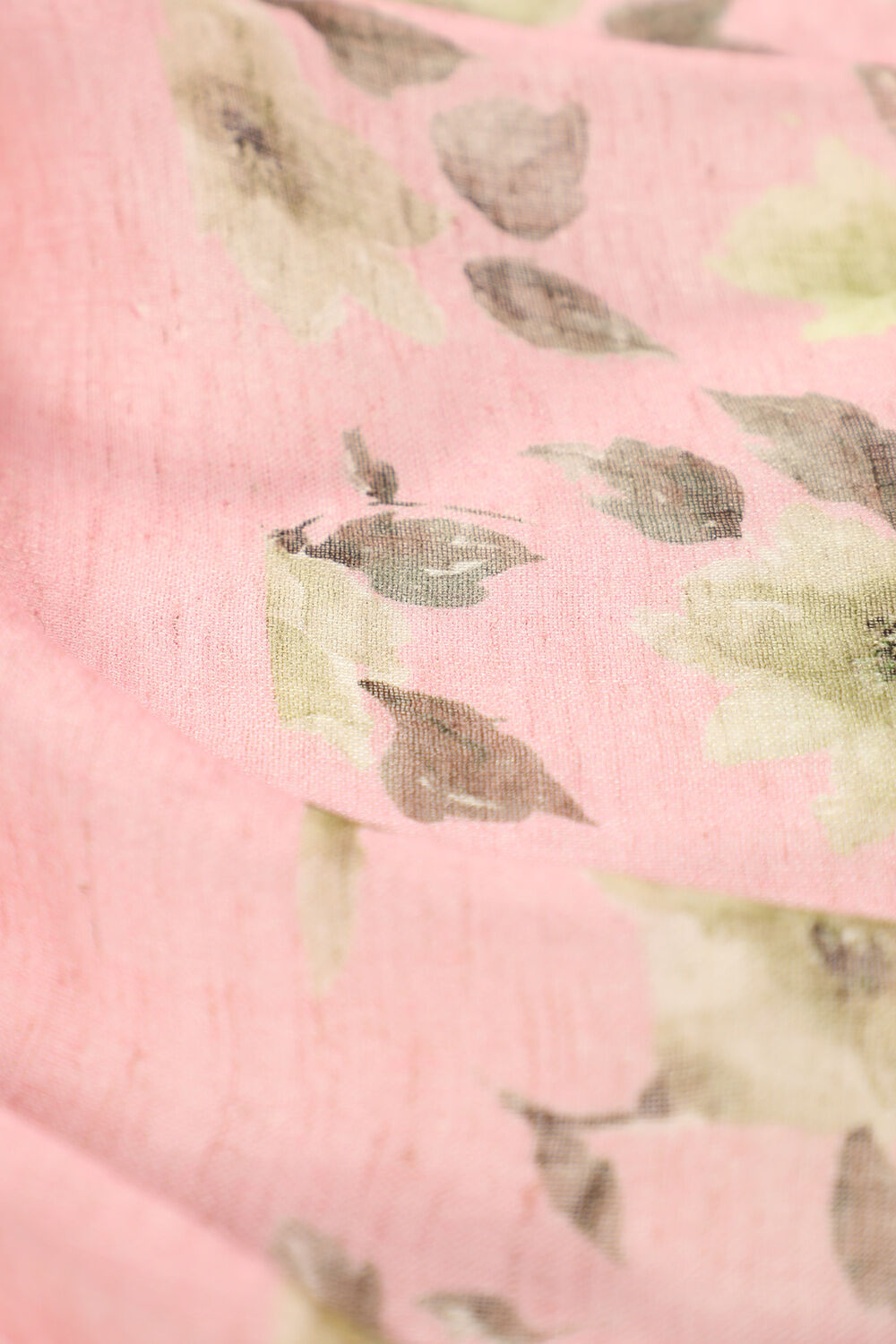 Pink Contemporary Pure Linen Digital Printed Saree image number null