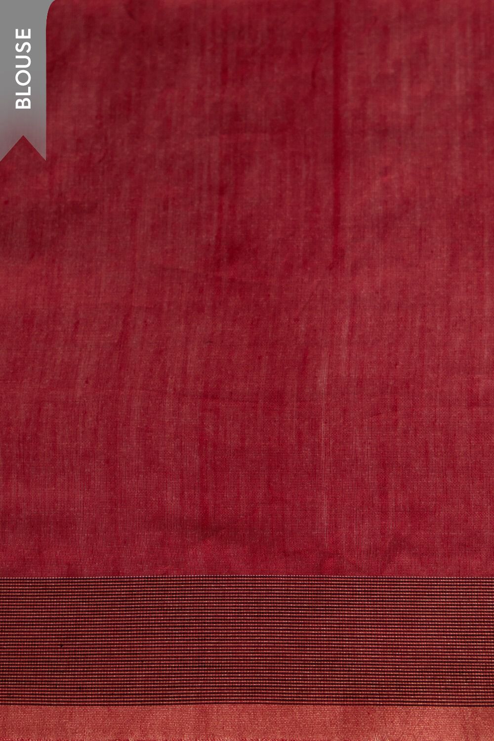 Red Pure Silk Cotton Bengal Woven Saree image number null