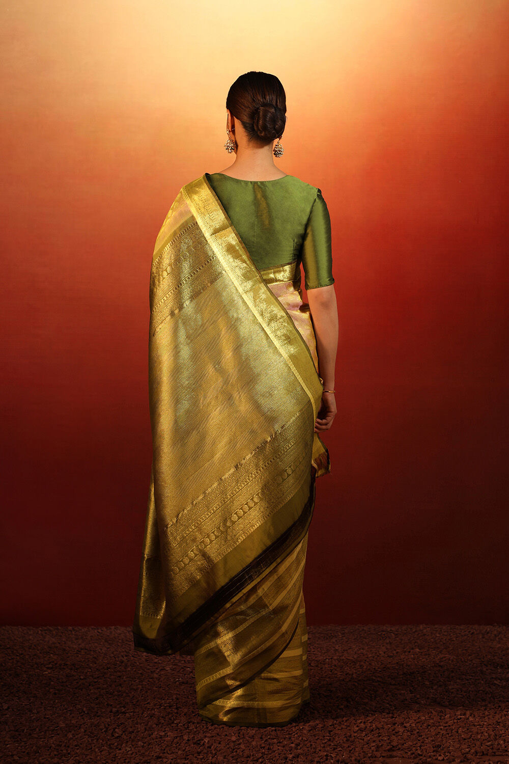 Pink Kanjivaram Inspired Design Pure Silk Woven Saree image number null