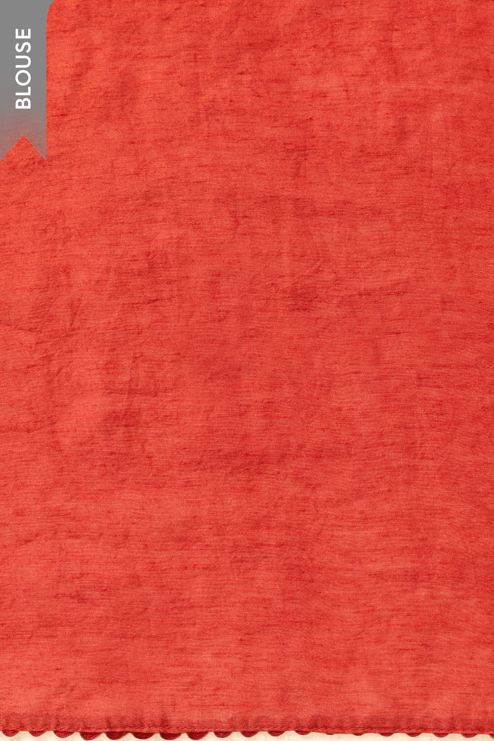Off White Block Printed Pure Silk Linen Saree image number null