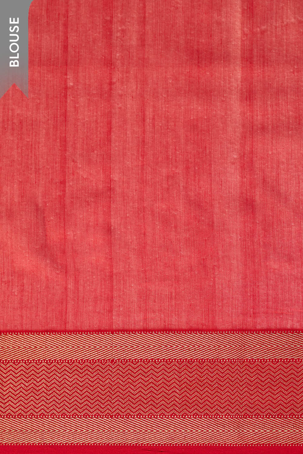 Red Woven Pure Silk Cotton Maheshwari Saree image number null