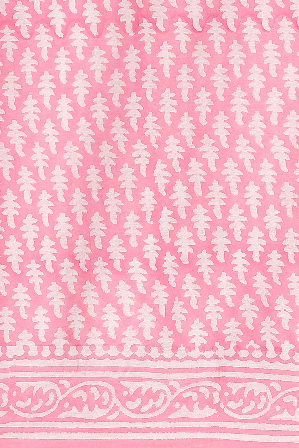 Light Pink Pure Cotton Sanganeri Printed Saree image number null