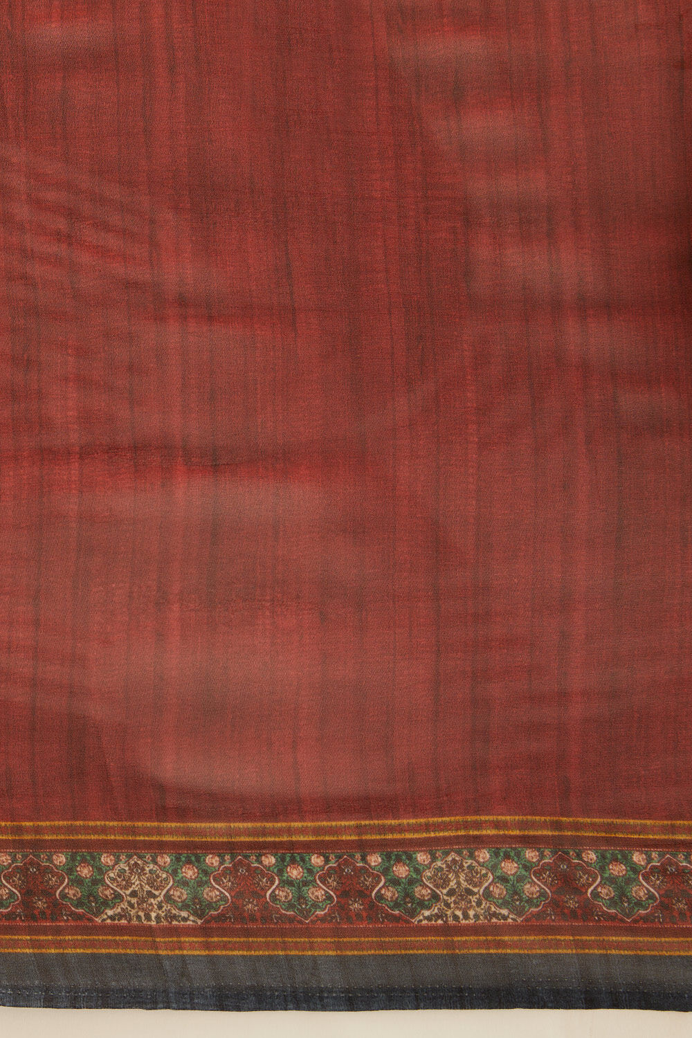 Dark Red Viscose Georgette Digital Printed Saree image number null