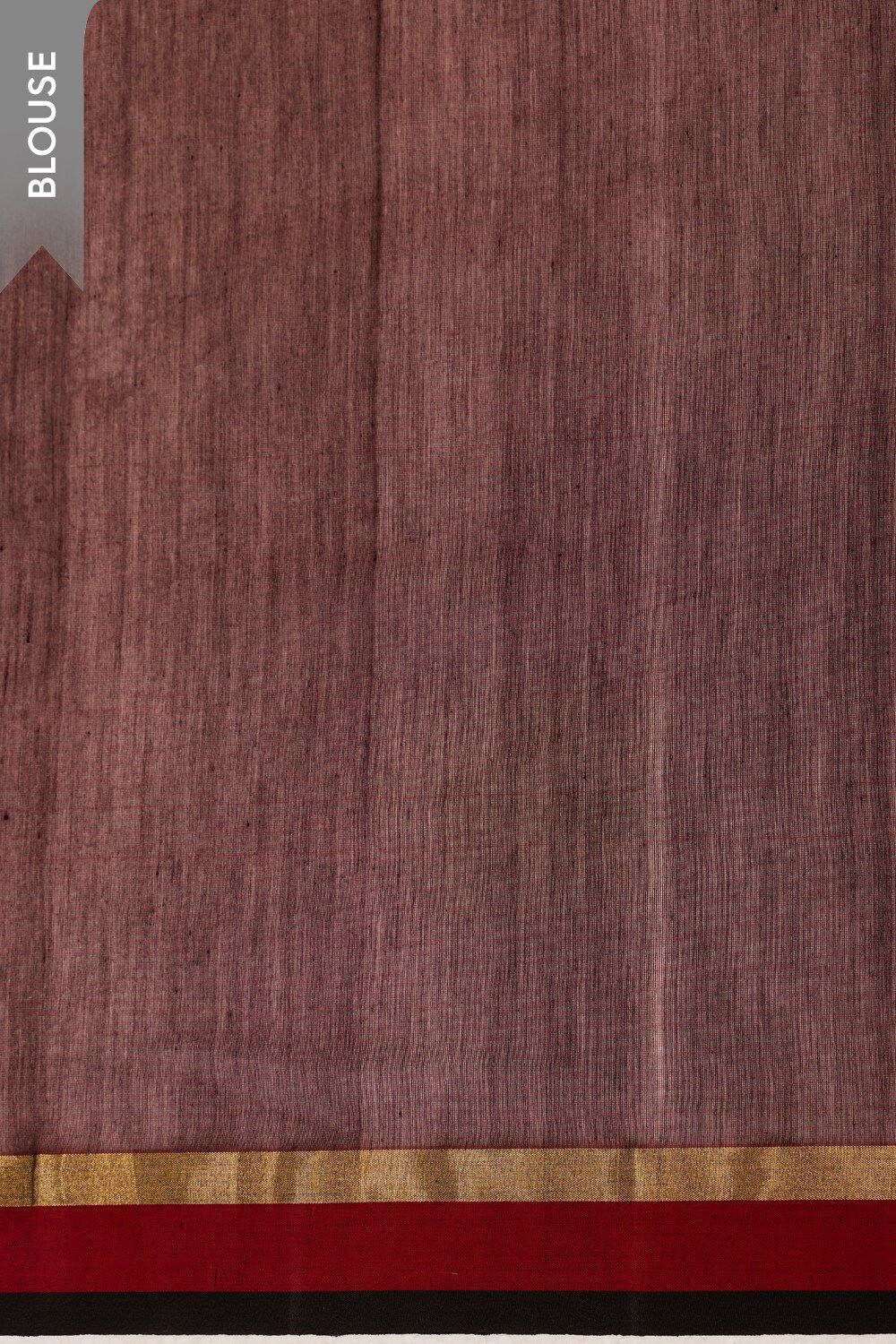 Dark Red Eknaliya Pure Silk Cotton Chanderi Saree image number null