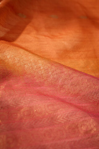 Light Orange Woven South Pure Silk Cotton Saree thumbnail image number null