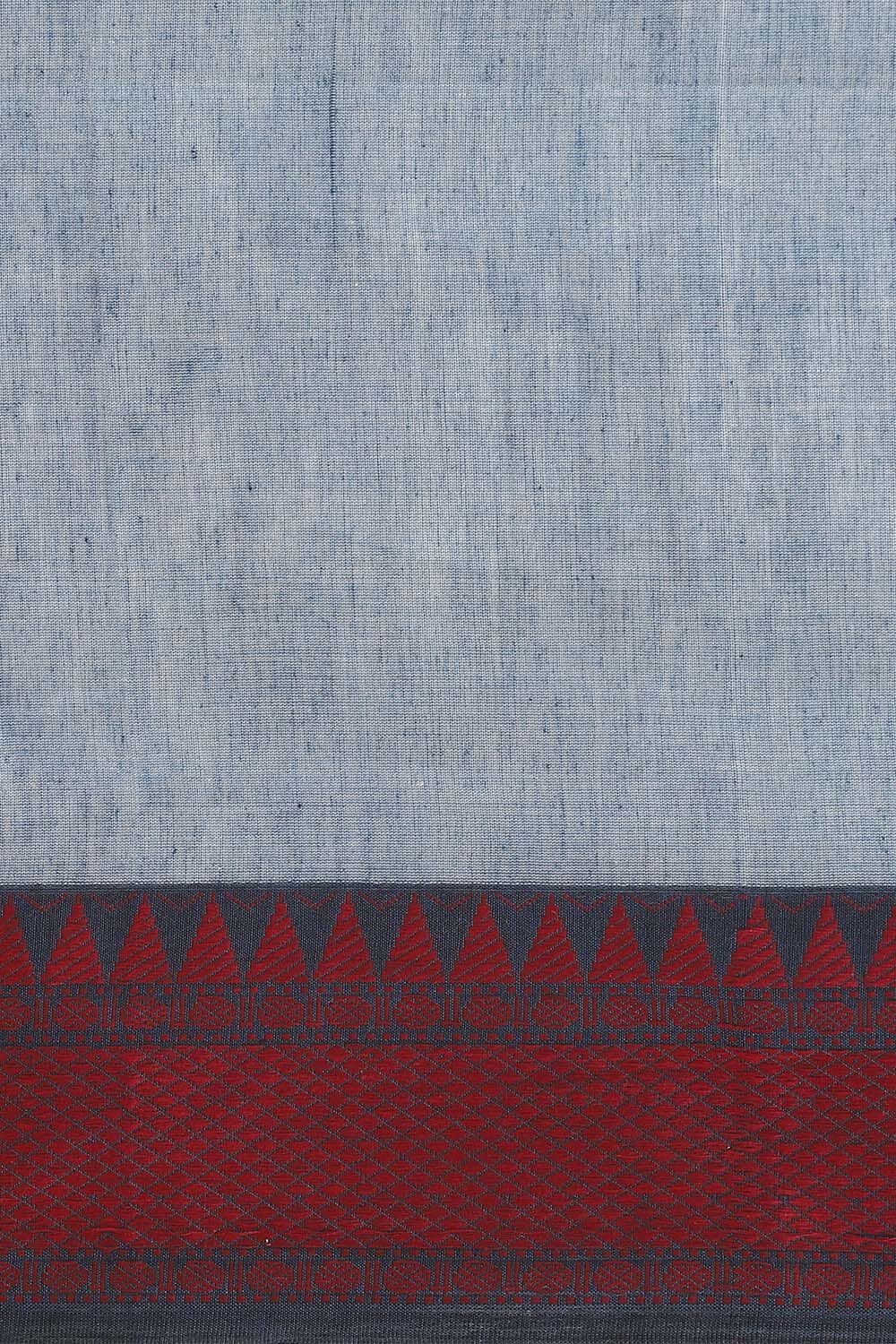 Grey Pure Cotton Bengal Saree image number null