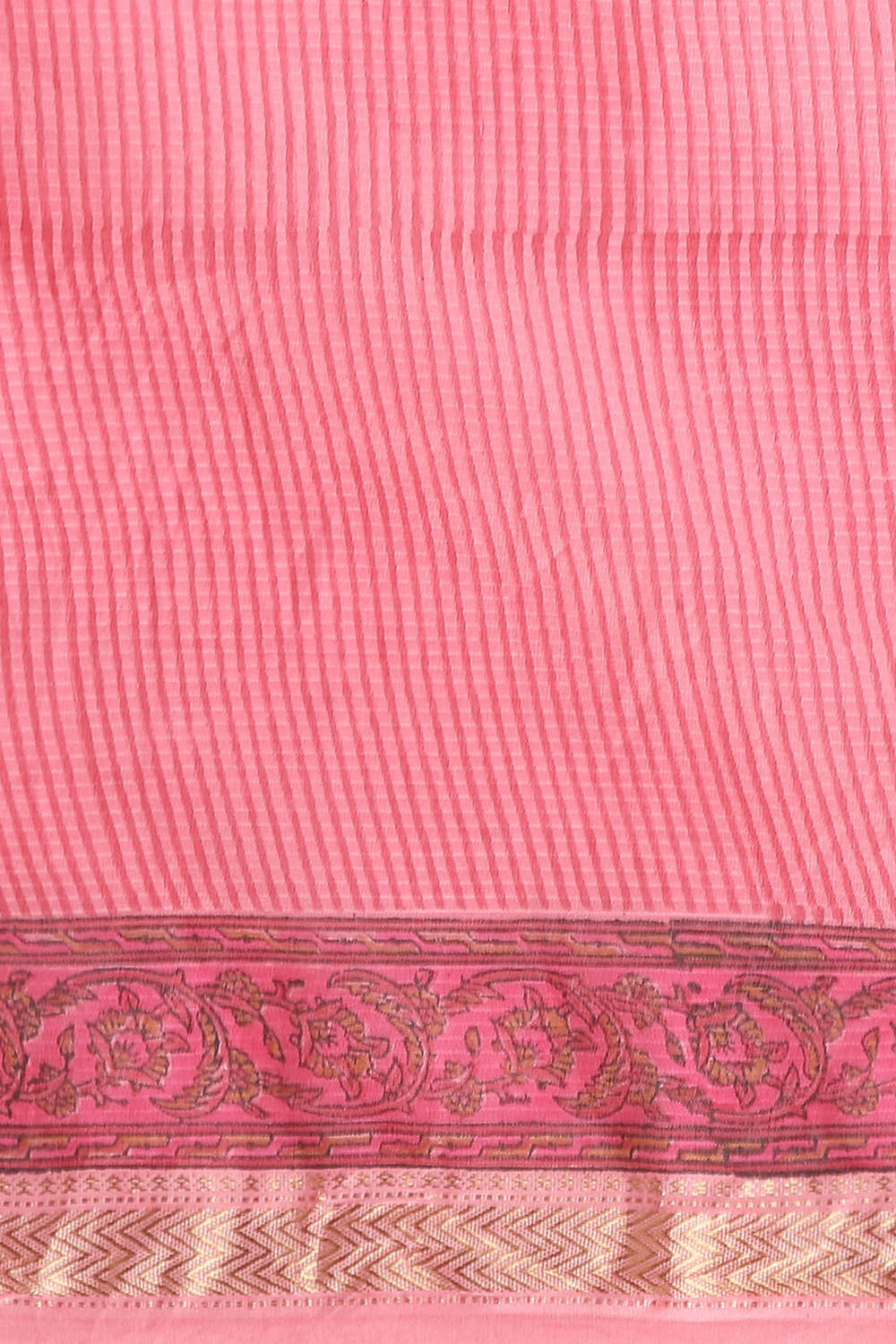 Pink Pure Silk Cotton Sanganeri Printed Saree image number null