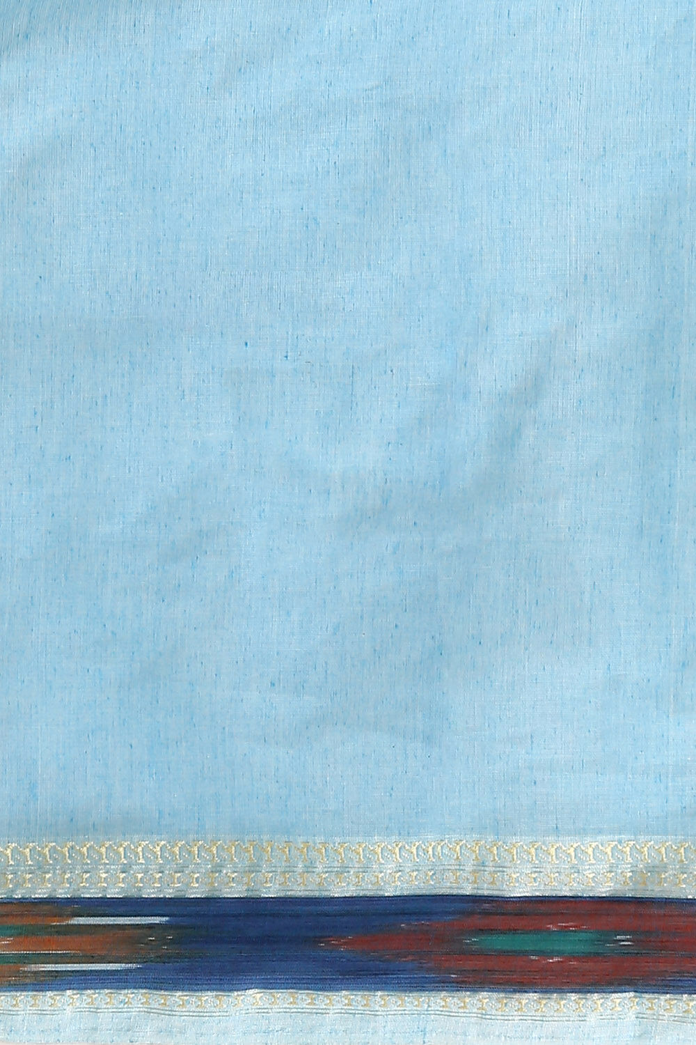 Blue Pure Cotton Pochampalli Ikat Saree image number null
