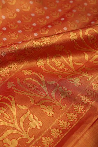 Red Kanjivaram Tissue Silk Saree thumbnail image number null