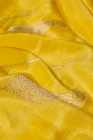 Yellow Woven Design Viscose Saree thumbnail image number null