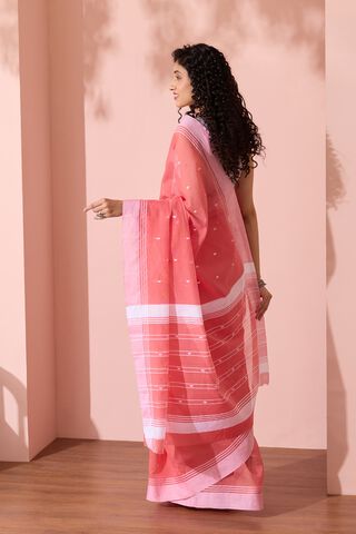 Light Pink Woven Pure Silk Cotton Chanderi Saree thumbnail image number null