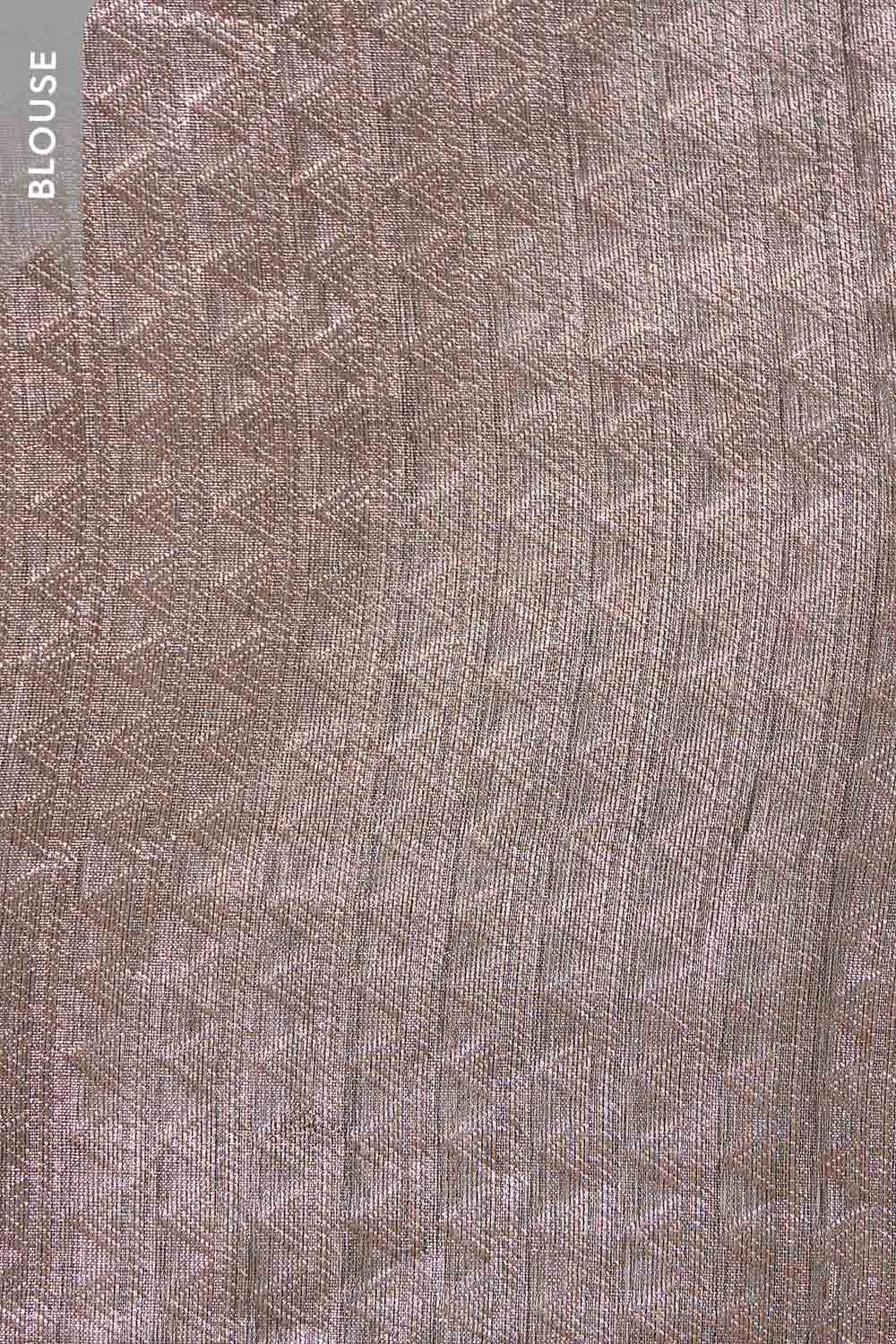 Grey Pure Organza Tissue Brocade Banaras Saree image number null