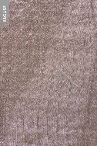 Grey Pure Organza Tissue Brocade Banaras Saree thumbnail image number null