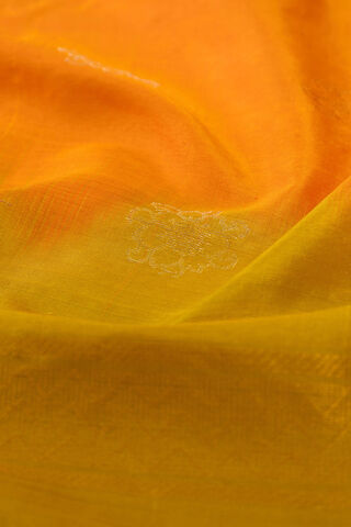 Orange Woven Pure Silk Saree thumbnail image number null