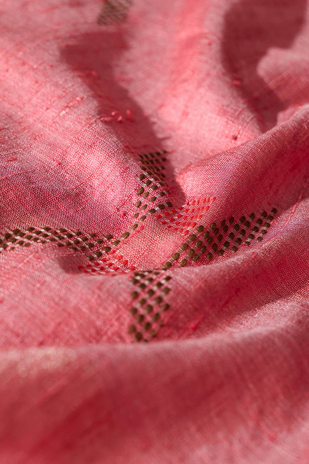 Dark Green Woven Pure Tussar Silk Bhagalpur Saree image number null