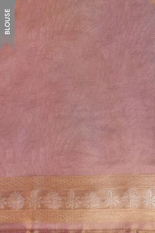 Purple Woven Viscose Tissue Saree thumbnail image number null