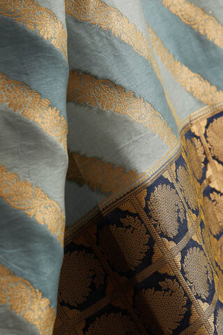 Blue Woven Viscose Luxe Saree thumbnail image number null